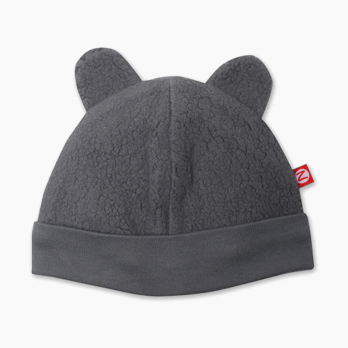 Zutano Cozie Fleece Hat - Grey, 3-6 M