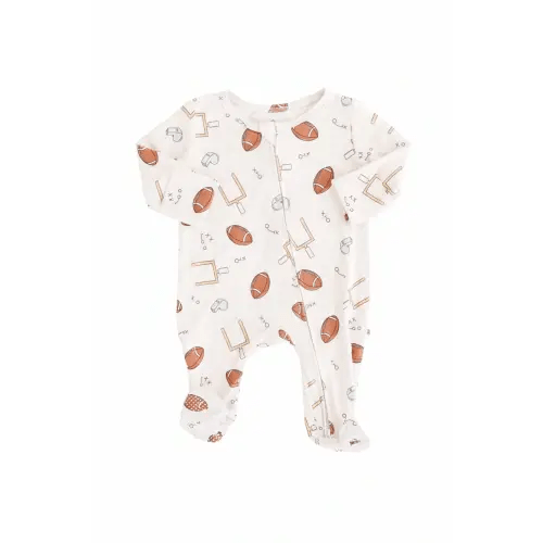 Tiny Touchdowns Zipper Footie