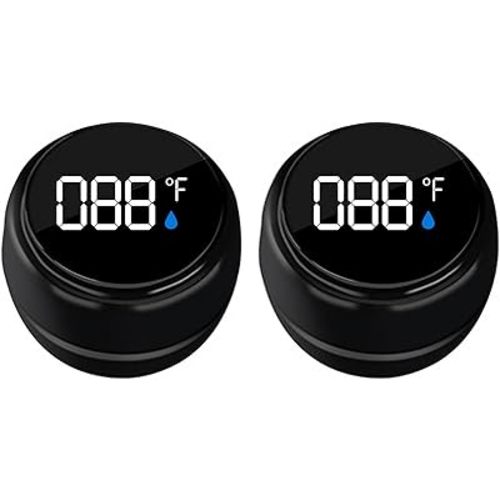 2 Pack Bath Thermometer for Bathtub, Rechargeable Waterproof Floating Water Thermometer for Ice Bath, Pool