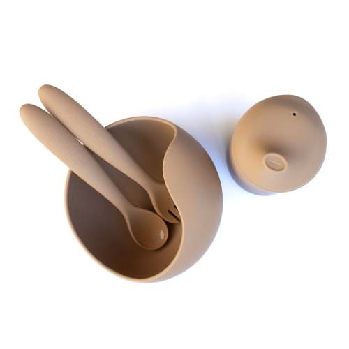 Soothe & Feed Easy Scoop Training Bowl Set - Clay