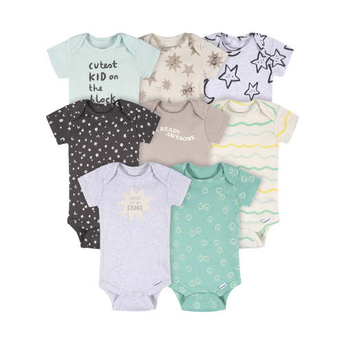Onesies Brand Baby Neutral Bodysuits, 8-Pack, Sizes Newborn - 12 Months