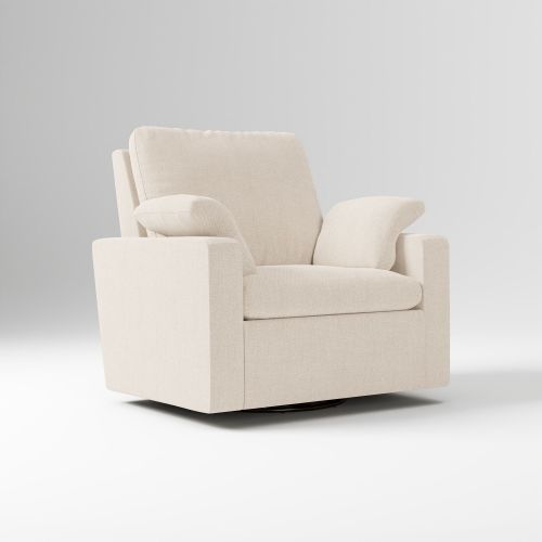 Harmony Chair And A Half Glider, Performance Basket Slub Sand