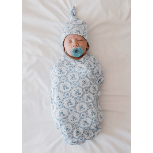 Cocoon Swaddle in Teddy Tiles