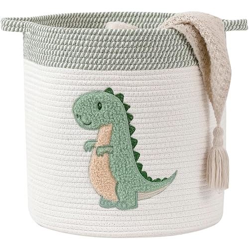 Baby Hamper Large Toy Storage Basket for Toddlers Boys, Dinosaur Room Decor