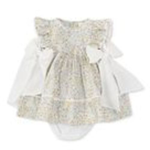 Baby Girls Side-Tie Sleeveless Floral Dress