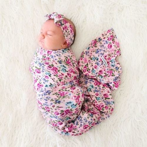 Pixie - Infant Swaddle and Headwrap Set - Posh Peanut