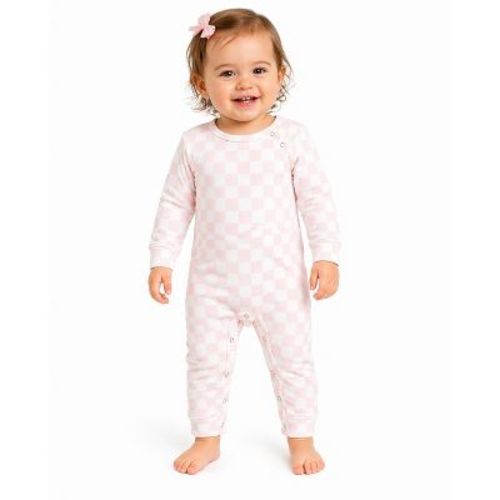 Grayson Threads - Infant Check-It-Out Long Sleeve Jumpsuit Pink 0-3M