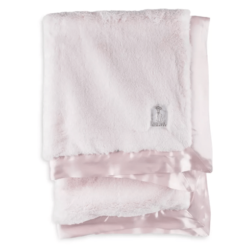 Baby Giraffe Luxe Infant Blanket - Pink