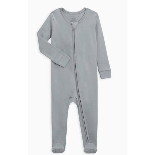 Peyton Zipper Sleeper, 3-6 mo, Mist