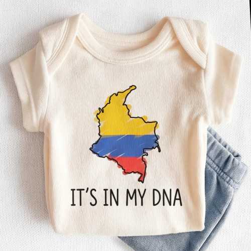 It's In My DNA Colombia Baby Onesies® - Cute Colombian Pride Bodysuit