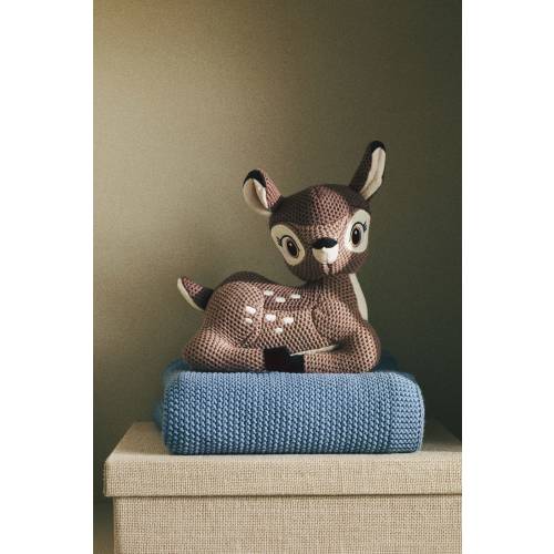 MOSS-STITCHED COTTON BABY BLANKET