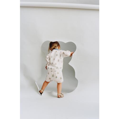 BEAR PRINT BERMUDA SHORTS - Oyster-white | ZARA United States