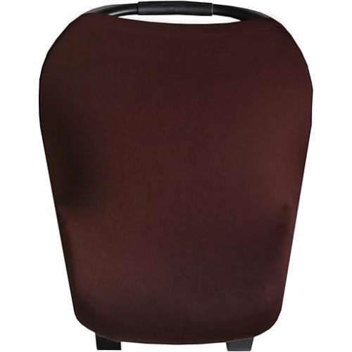 Baby Car Seat Cover Canopy and Nursing Cover Multi-Use Stretchy 5 in 1 Gift "Moose" by Copper Pearl