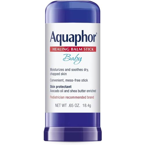 Aquaphor Baby Healing Balm Stick, Skin Protectant, 0.65 OZ | Baby Body Balm Protectant with Avocado Oil and Shea Butter for Chapped or Chafed Skin, Paraben and Fragrance Free