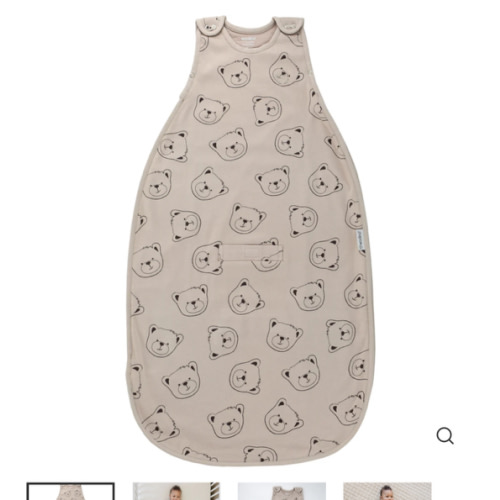 4 Season® Ultimate Baby Sleep Bag, Merino Wool & Organic Cotton, Teddy Bear