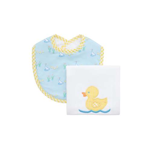 Duck Basic Bib & Burp Boxed Set