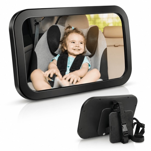 Baby Car Mirror,Rear Facing Car Seat Mirror Safety for Infant Newborn Baby Car Mirror with Wide Rearview & 360° Rotation,Shatterproof & Easy Assembled Crash Tested