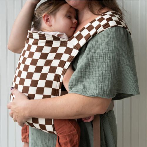 Breve Lark Baby Carrier | Brown & Cream Checker Baby Carrier