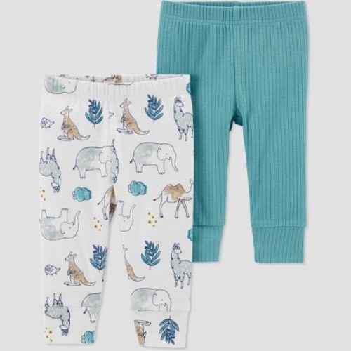 Carter's Just One You® Baby Boys' 2pk Safari Pants - Blue Newborn