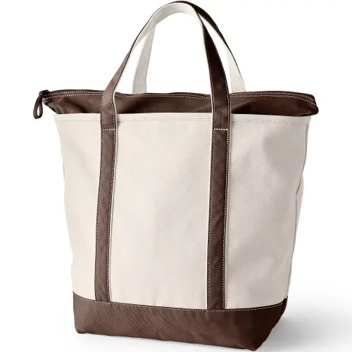 Diaper Bag (Zip Top Canvas Tote Bag)