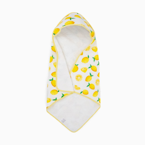 Little Unicorn Cotton Muslin & Terry Infant Hooded Towel - Lemon