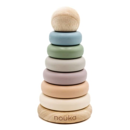 Wood & Silicone Stacker