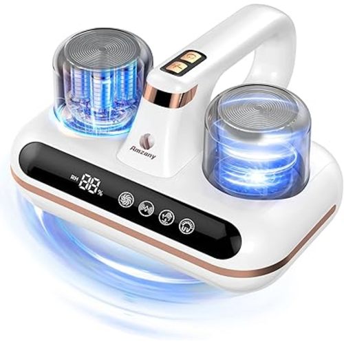 Mattress Vacuum Cleaner - 5-in-1 Cordless Bed Vacuum Cleaner, Powered by UV-C Light & Ultrasonic Technology, 16Kpa Strong Suction,Low Noise,Suitable for Dust, Pet Hair, Etc.