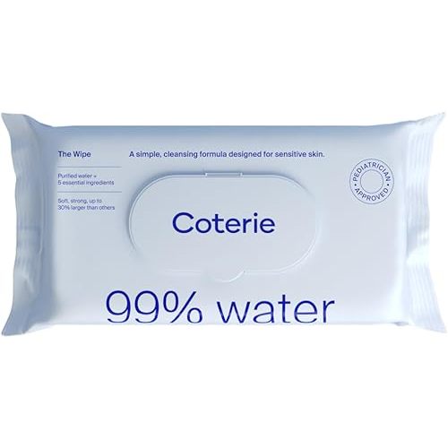 Coterie Water Baby Wipes, 56 Ct