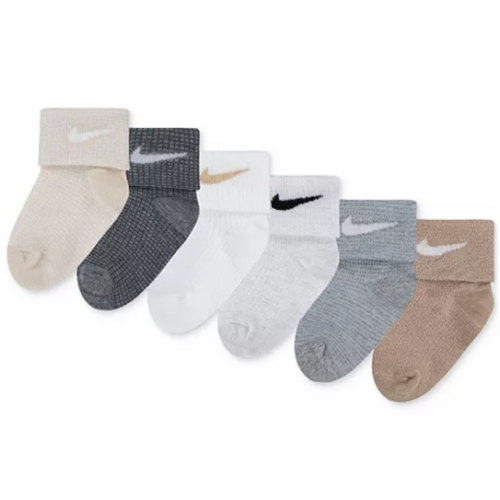Baby and Toddler Boys and Girls 6-Pack Waffle Knit Socks