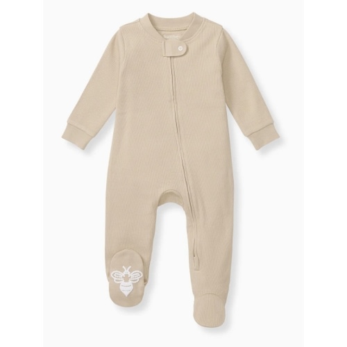 Burts Bees Solid Rib Organic Cotton Sleep & Play - Hummus