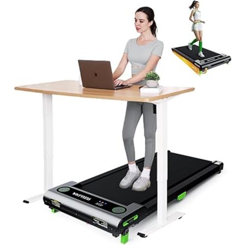 Walking Pad with Incline, Akluer Incline Treadmills for Home, 2.5 HP Under Desk Treadmill Small with Remote Control, Walking Pad Small Treadmill with LED Display