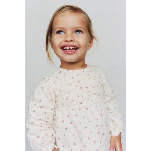 LACE TRIM FLORAL BODYSUIT - Ecru | ZARA United States