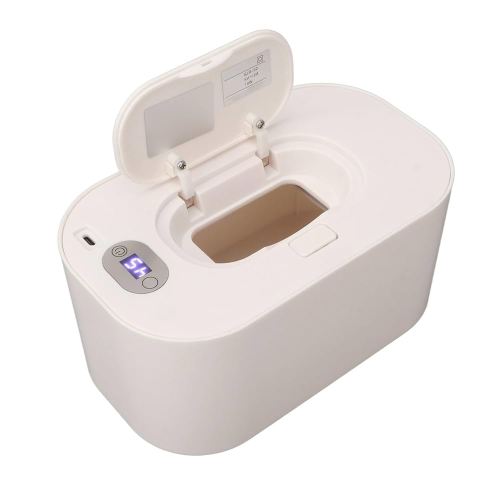 HURRISE Wet Wipe Warmer, Large Capacity LED Screen Heated Wipes Dispenser,Baby Wet Wipes Dispenser Portable Baby Wet Wipes Dispenser Baby Wipe Warmer for Babies