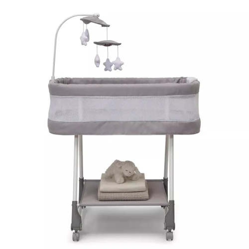 Simmons Rocking Bassinet with Airflow Mesh - Platinum