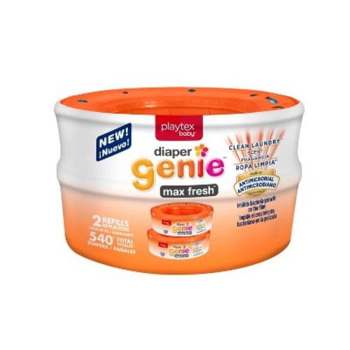 Diaper Genie Diaper Pail Liner Max Fresh - 2pk Refill
