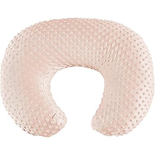 Nursing Pillow for Bottle and Breastfeeding, Ergonomic Comfort Nursing Essentials for Mom and Baby, Feeding Support Pillow with Removable Cover, Easier and Healthier Nursing (Light Pink)
