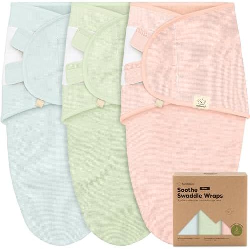 3-Pack Organic Swaddles for Newborns, Baby Sleep Sacks 0-3 Months - Baby Swaddle Wrap, Newborn Wearable Blanket, Infant