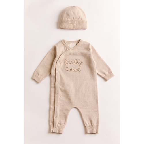 Freshly Baked Knitted Applique All in One – Oat & Marl