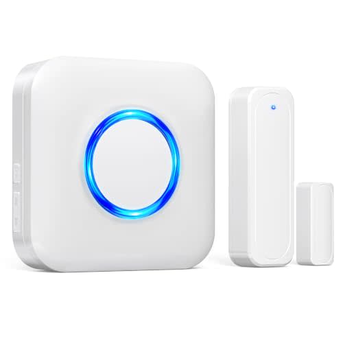 Door Chime, Satisure Wireless Sensor Alarm for Home, Business, Store | 600FT Long Range Open Door Bell with 58 Chimes & 5 Volume Levels. Ideal Entry Alert for Kids, Toddler & Dementia Safety