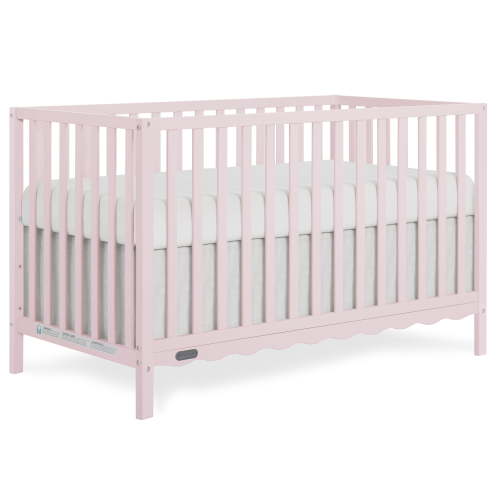 Dream On Me Synergy Wave 5-in-1 Convertible Crib, Pink