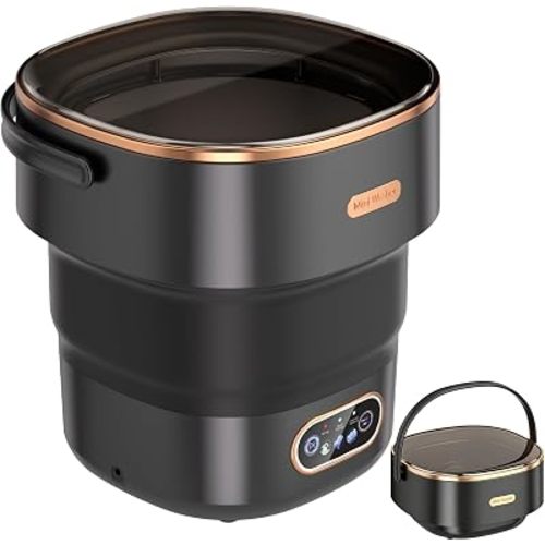 20L Mini Portable Washing Machine,Foldable Portable Washer Mini Lavadora Portatil for Apartment,RV,Camping,Travel – Wash Baby Clothes, Underwear,Bra Separately to Keep Clean and Healthy