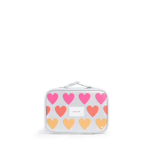 STATE Bags | Rodgers Lunch Box Metallic Fuzzy Hearts