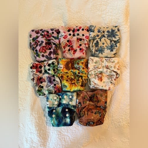 Sweet Cheeks Newborn All-In-One Cloth Diapers AIO NB Like New Condition