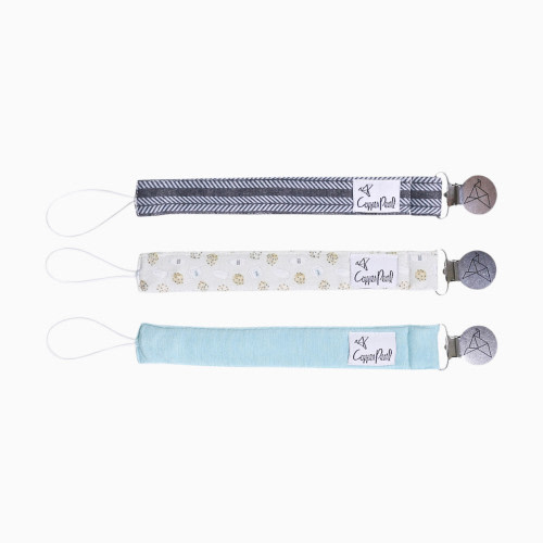 Copper Pearl Binky Clip Set (3 Pack) - Chip