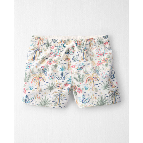 Toddler Boy Recycled Swim Trunks in Tropical Paradise - Little Planet | Carter's