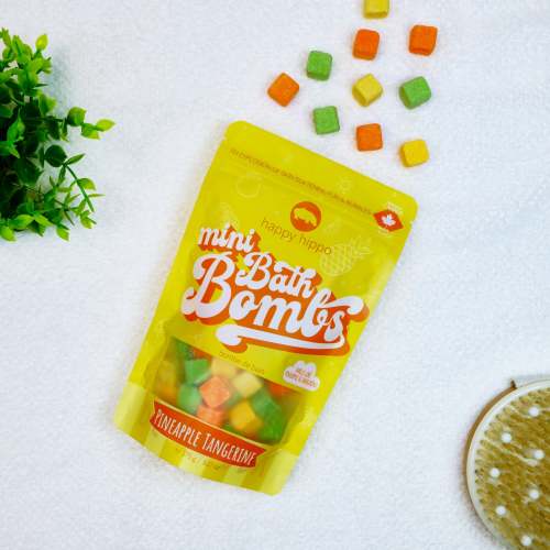 Pineapple Tangerine Mini Bath Bombs – Happy Hippo Bath Co