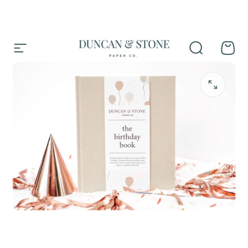 Keepsake Birthday Book | Duncan & Stone Paper Co.