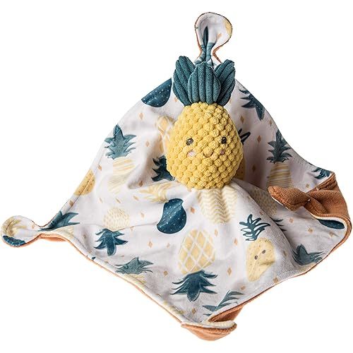 Mary Meyer Sweet Soothie Lovey Security Blanket, 10 x 10-inches, Pineapple