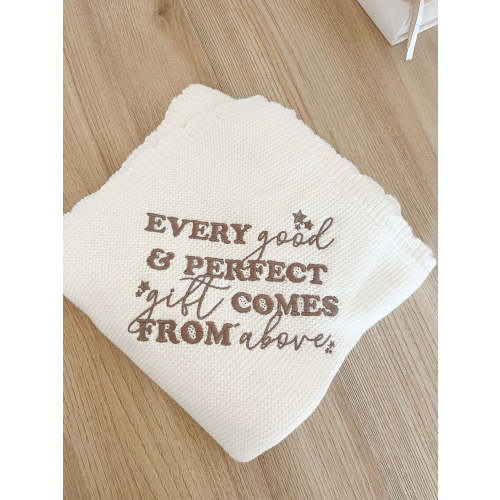 Every Good & Perfect Gift Knit Blanket – OUR HOUSE ABOVE
