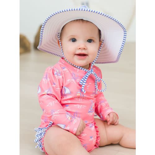 Bathing Suit - Sailboats 
3-6months